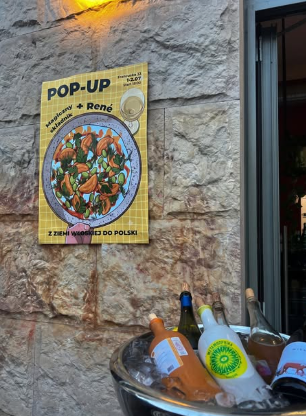 POP-UP / RENÉ — Poster series for a Warsaw pop-up.